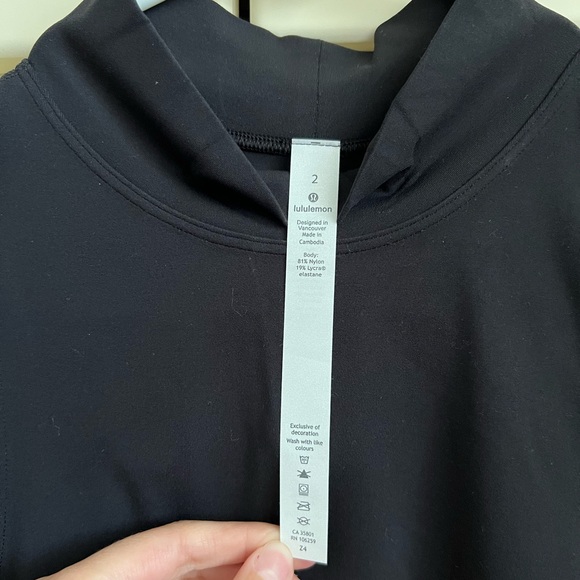 NWT - Lululemon - Women's All Aligned A-line Dress - Color: Black - Size: 2 - Picture 9 of 16